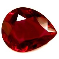 0.53 ct Pear Red Natural Ruby