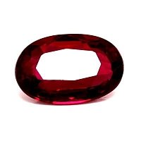 0.55 ct Oval Red Natural Ruby