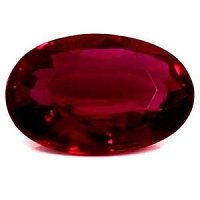 0.55 ct Oval Red Natural Ruby