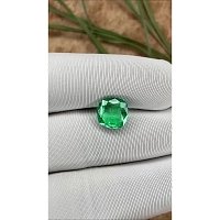 3.04 ct Cushion Green Natural Emerald