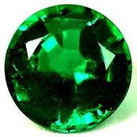 0.73 ct Round Green Natural Emerald