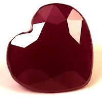 3.01 ct Heart Red Natural Ruby