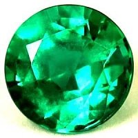 1.04 ct Round Green Natural Emerald