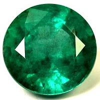 4.03 ct Round Green Natural Emerald