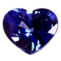 1.14 ct Heart Blue Natural Sapphire