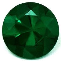 0.67 ct Round Green Natural Emerald
