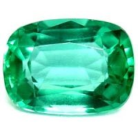 0.85 ct Cushion Green Natural Emerald