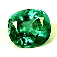 1.13 ct Cushion Green Natural Emerald