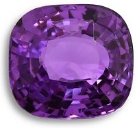 3.04 ct Cushion Purple Natural Sapphire