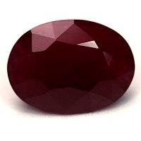 7.09 ct Oval Red Natural Ruby