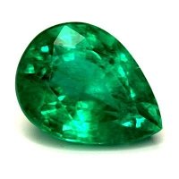 1.59 ct Pear Green Natural Emerald