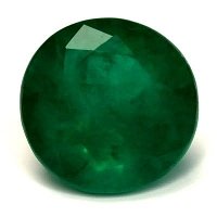 1.62 ct Round Green Natural Emerald