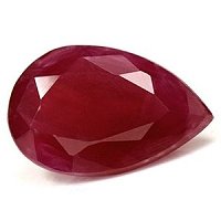 1.59 ct Pear Red Natural Ruby