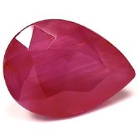 3.72 ct Pear Red Natural Ruby