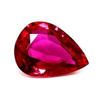 0.45 ct Pear Red Natural Ruby