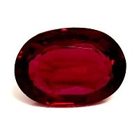 0.68 ct Oval Red Natural Ruby