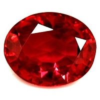 0.68 ct Oval Red Natural Ruby