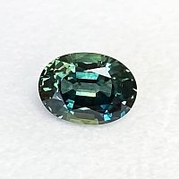 2.06 ct Oval Green Natural Sapphire