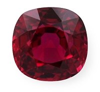 1.61 ct Cushion Red Natural Ruby