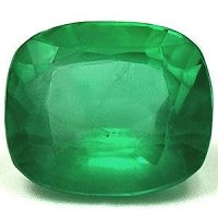 3.30 ct Cushion Green Natural Emerald
