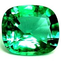 0.65 ct Cushion Green Natural Emerald