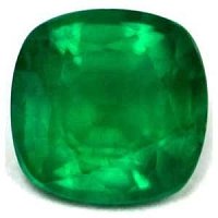 0.70 ct Cushion Green Natural Emerald