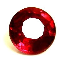 0.50 ct Round Red Natural Ruby