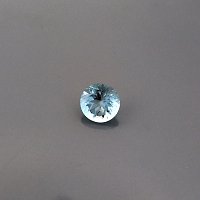 2.93 ct Round Blue Natural Aquamarine