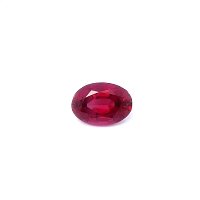 0.55 ct Oval Red Natural Ruby