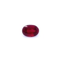 0.68 ct Oval Red Natural Ruby
