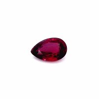 0.81 ct Pear Red Natural Ruby