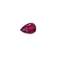 0.72 ct Pear Red Natural Ruby