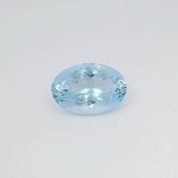 16.57 ct Oval Blue Natural Aquamarine