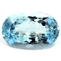 7.74 ct Oval Blue Natural Aquamarine