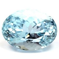 11.82 ct Oval Blue Natural Aquamarine