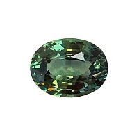 5.53 ct Oval Green Natural Sapphire