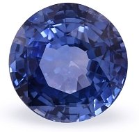 5.14 ct Round Blue Natural Sapphire