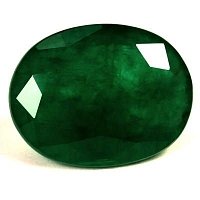 6.64 ct Oval Green Natural Emerald