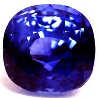 3.22 ct Cushion Blue Natural Sapphire