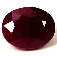 11.82 ct Oval Red Natural Ruby