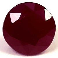 1.58 ct Round Red Natural Ruby