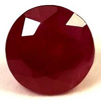1.78 ct Round Red Natural Ruby