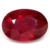 0.99 ct Oval Red Natural Ruby