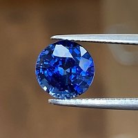 3.26 ct Round Blue Natural Sapphire