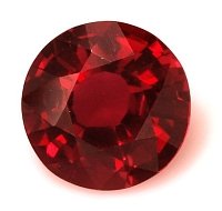 1.48 ct Round Red Natural Ruby