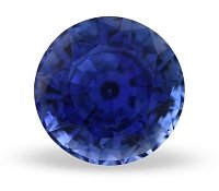 1.25 ct Round Blue Natural Sapphire