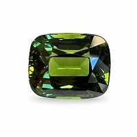6.08 ct Cushion Green Natural Sapphire