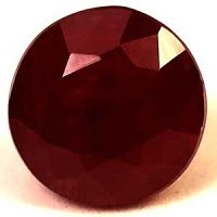 1.29 ct Round Red Natural Ruby