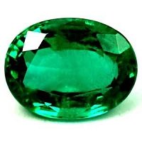 1.64 ct Oval Green Natural Emerald