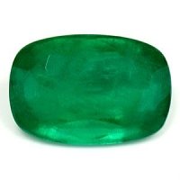 1.23 ct Cushion Green Natural Emerald